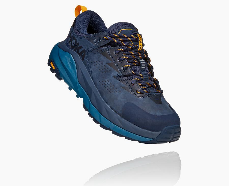 Tenis Trail Hoka One One Feminino Azul Marinho - Kaha Baixo Gore-Tex - 019-AZLKFX